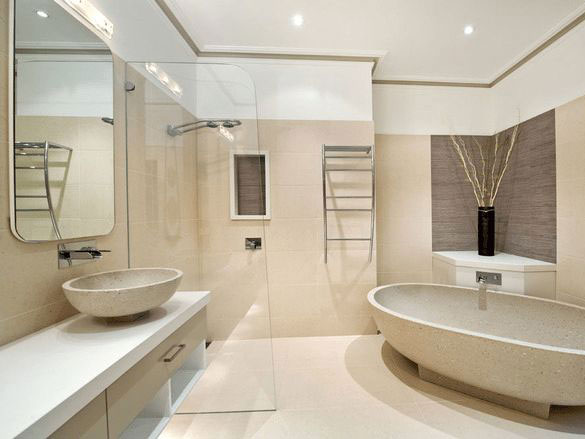 How to have a sense of luxury in the simple decoration of the bathroom